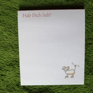 Notepads Hab dich lieb