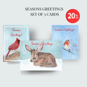 Set of 3 cards- Bundle of 3 greeting cards