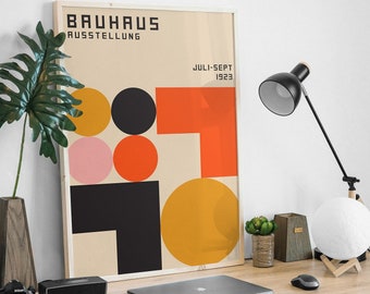 Bauhaus 1913 Exhibition Retro Museum Vintage Wall Art Poster Print Bauhaus 1913 Exhibition Retro Museum Vintage Wall Art Poster Print