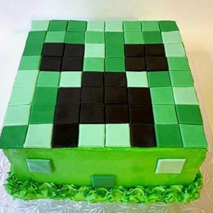 65 quadrados de cobertura aprox. 1” Fondant Cake Topper Square Pixels Tiles Fondant toppers 1 polegada