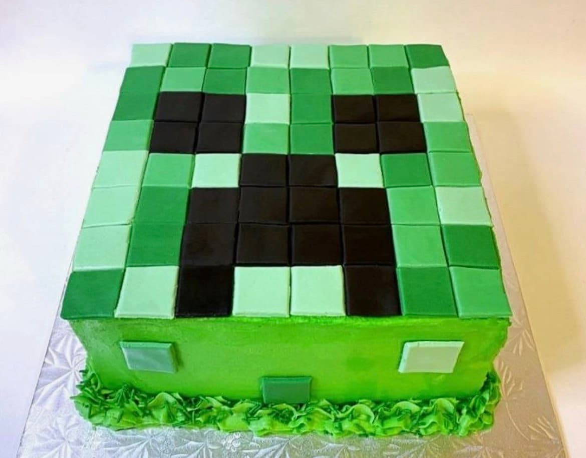 Minecraft Square Pixel Tiles Topper