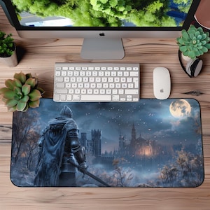 Elden Ring Inspired Desk Mat - Large Gaming Mousepad with Fantasy Art, Gaming Decor, Home Workspace | Gift for Son