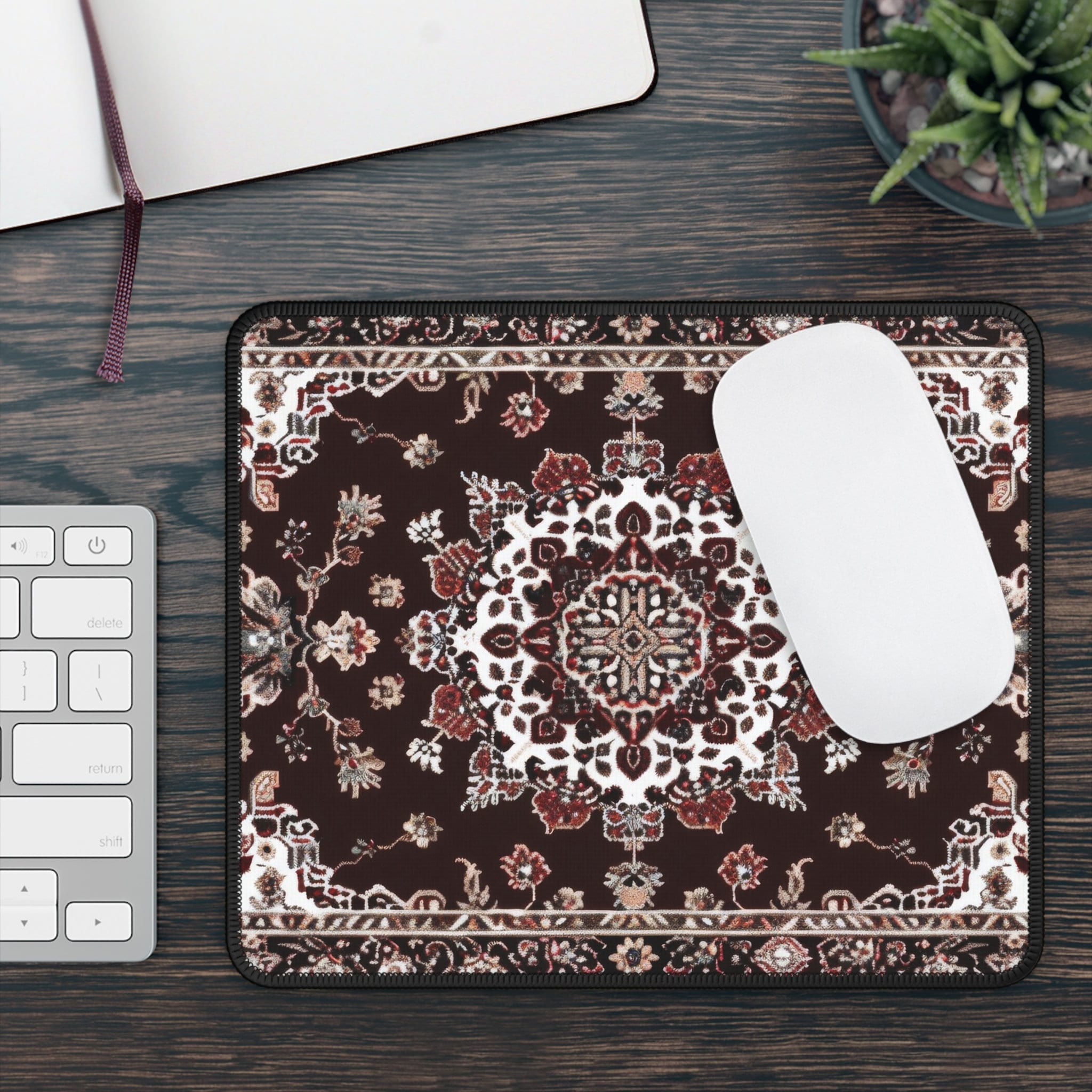 Desk Rug Pattern Persian Rug Style Desk Mat, Mousepad for Stylish Workspaces, Aesthetic ...