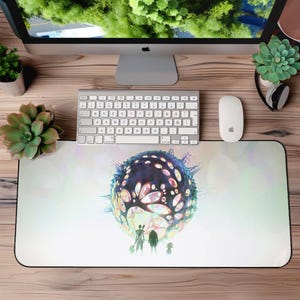 Arcane Chaos Desk Mat - XL Gaming Mousepad - Non-Slip Desk Pad Inspired by League of Legends & Arcane, Jayce, Ekko, Heimerdinger