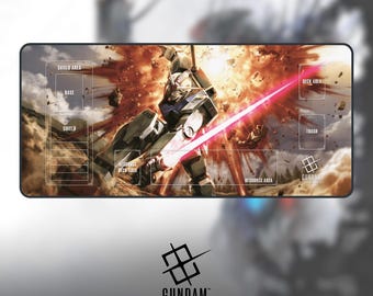 ガンダム・バルバトス MTG プレイマット: アニメ TCG カードゲーム