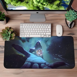LoL Arcane Viktor Chaos Desk Mat - XL Gaming Mousepad - Non-Slip Desk Pad with League of Legends Arcane Art