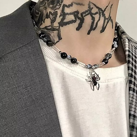 Buy Spider Necklace Grunge Jewelry Beaded Necklace Goth Online in India - Etsy Buy Spider Necklace Grunge Jewelry Beaded Necklace Goth Online in India - Etsy
