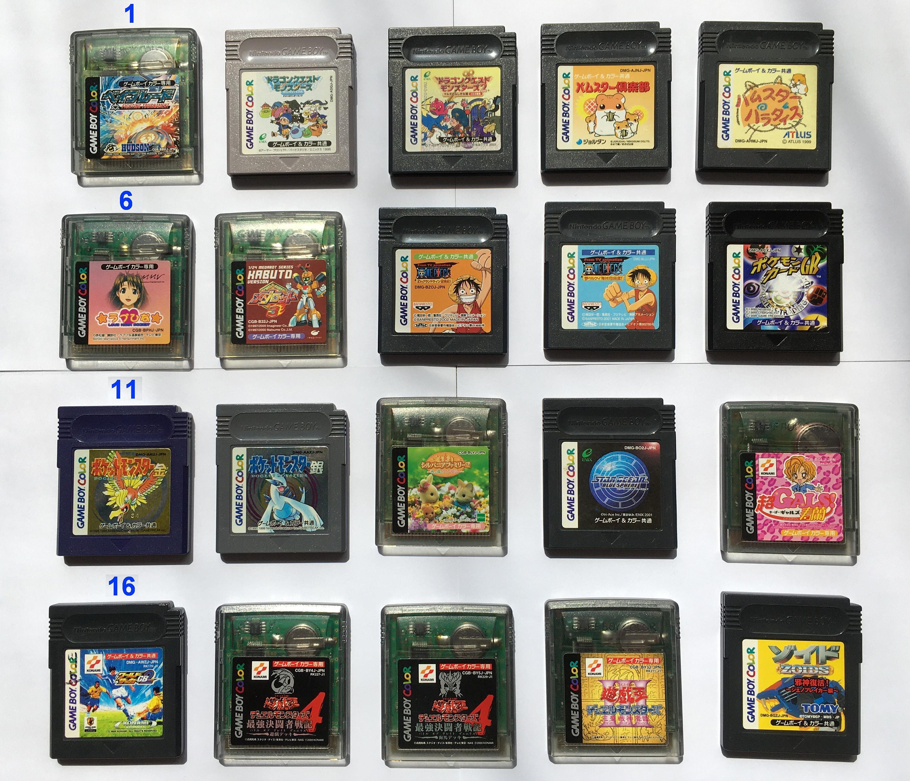 Nintendo Game Boy Color Games From Japan. Pick From List. Etsy