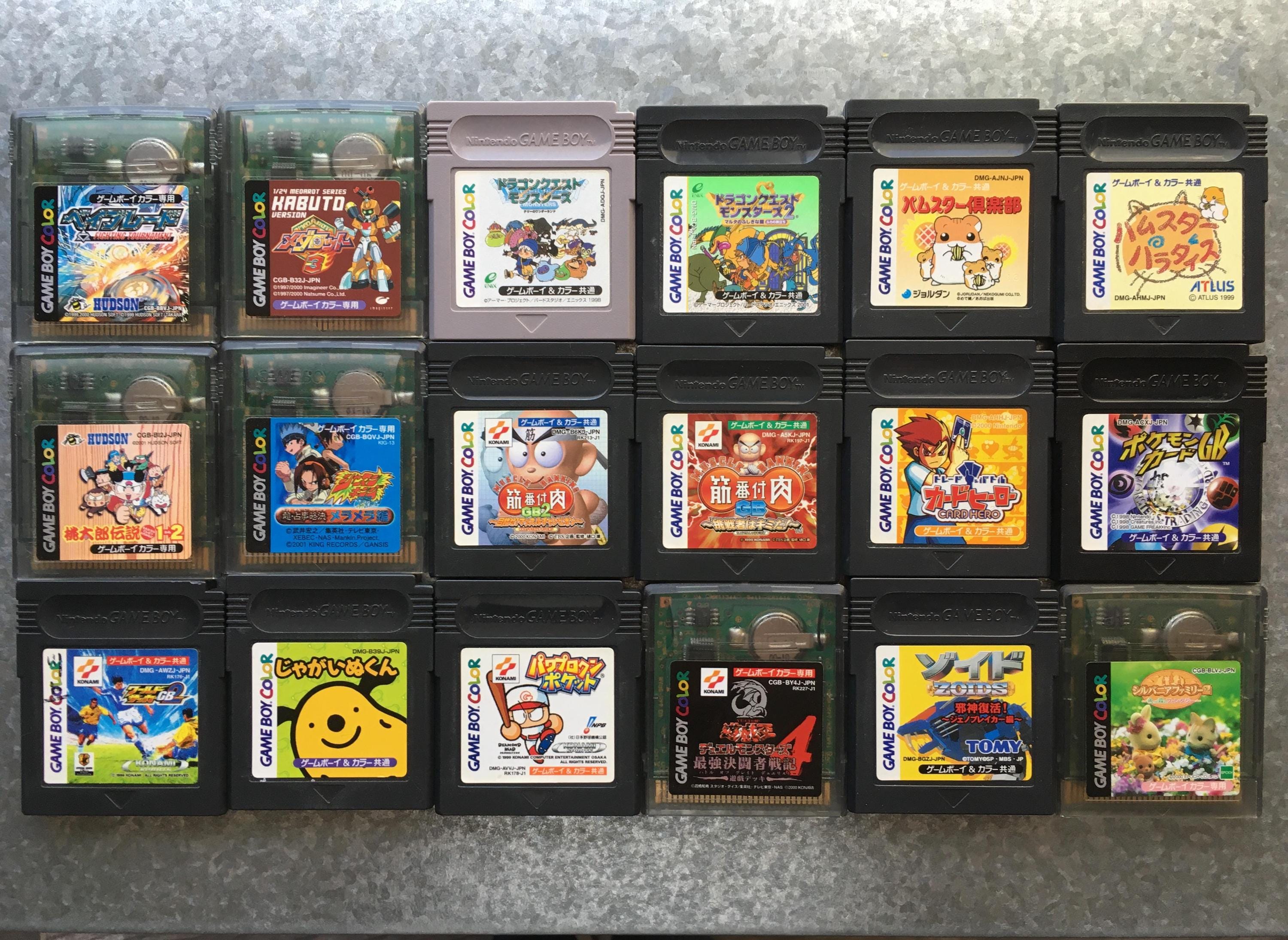 Game Boy Color Games From Japan - Operation Confirmed - Pick From List.  Cartridge W/ Plastic Case. **U.S. Seller** - Etsy