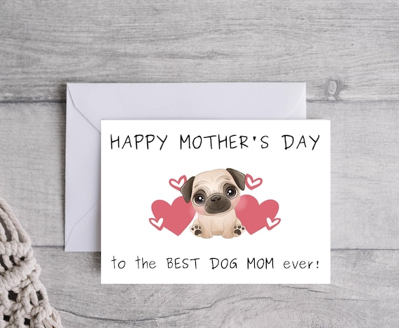 Hot happy mothers day pug 2025