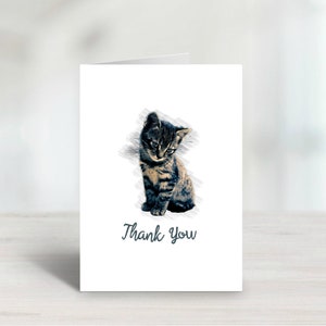 Tarjeta de agradecimiento para el cuidado de mascotas, regalo de cuidador de mascotas, regalo de cuidador de gatos, tarjeta de agradecimiento para mascotas, tarjeta de agradecimiento para gatos, veterinario, descarga digital