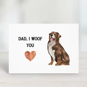 Father&#39;s Day Card Printable From The Dog,  Happy Fathers Day Card, Dog Dad Joke Card, Dog Dad Card, Card From Dog, Funny Dog Dad