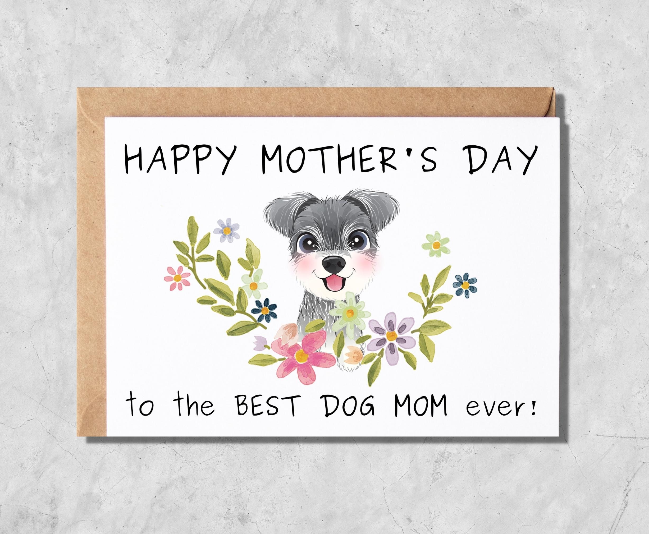 Funny Mother's Day Card From the Dog Printable, Dog Mom Card, Printable ...
