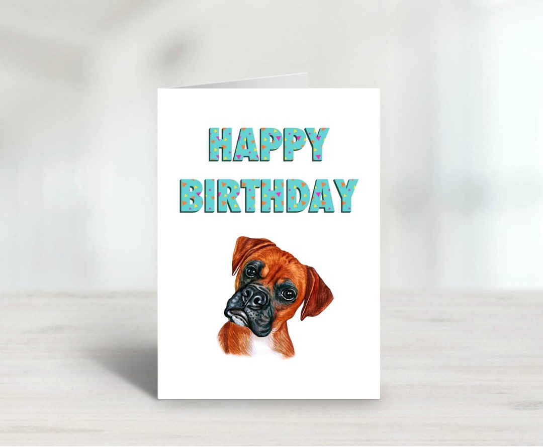 Happy Birthday Card From the Dog, Dog Dad Card, Dog Mom Card, Funny ...