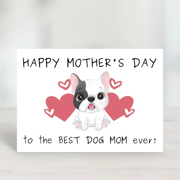 Funny Mother's Day Card From the Dog Printable, Dog Mom Card, Printable ...