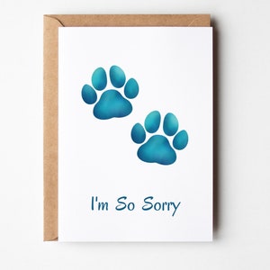 Pet Sympathy Card Printable, Loss Of Dog Card, Dog Loss Sympathy Card, Pet Loss Card, Pet Bereavement Card, Dog Memorial Card