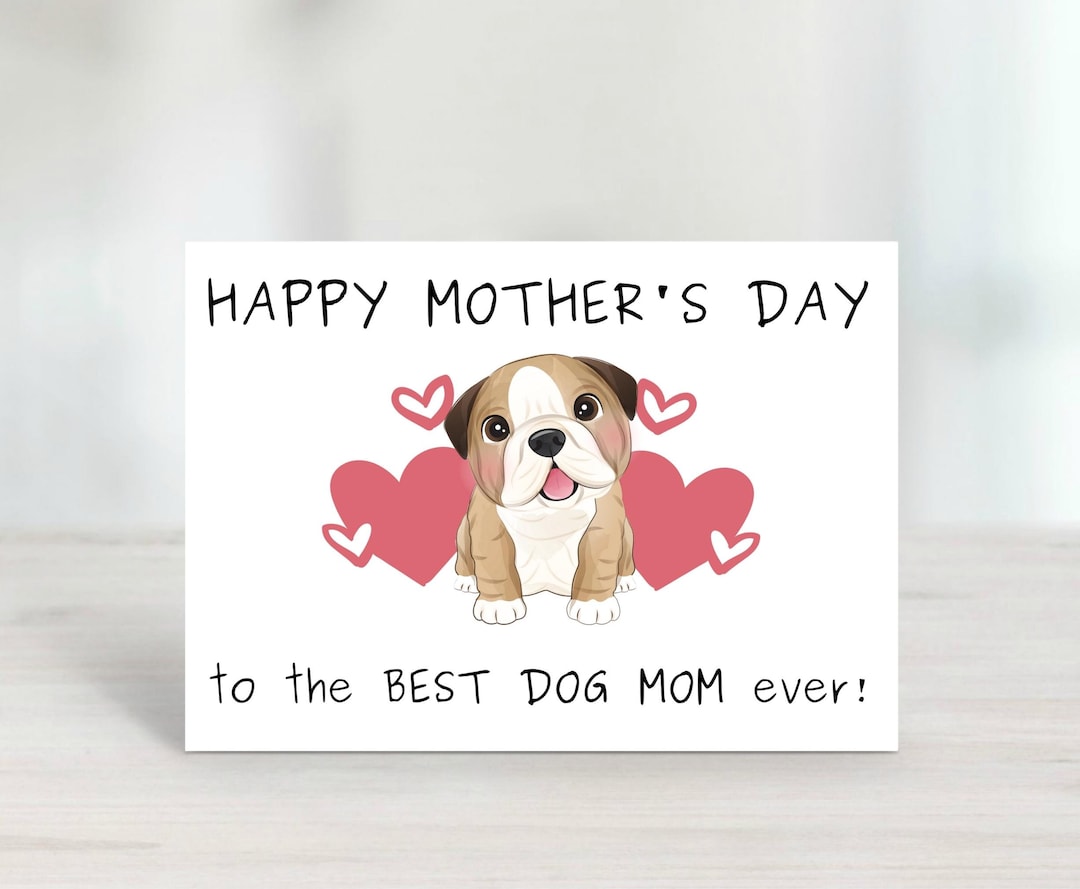 Funny Mother's Day Card From the Dog Printable, Dog Mom Card, Printable ...