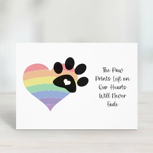 Pet Sympathy Card Printable, Loss Of Dog Card, Sympathy Card Pet, Dog Sympathy Card, Pet Loss Card, Pet Bereavement Card, Dog Memorial Card