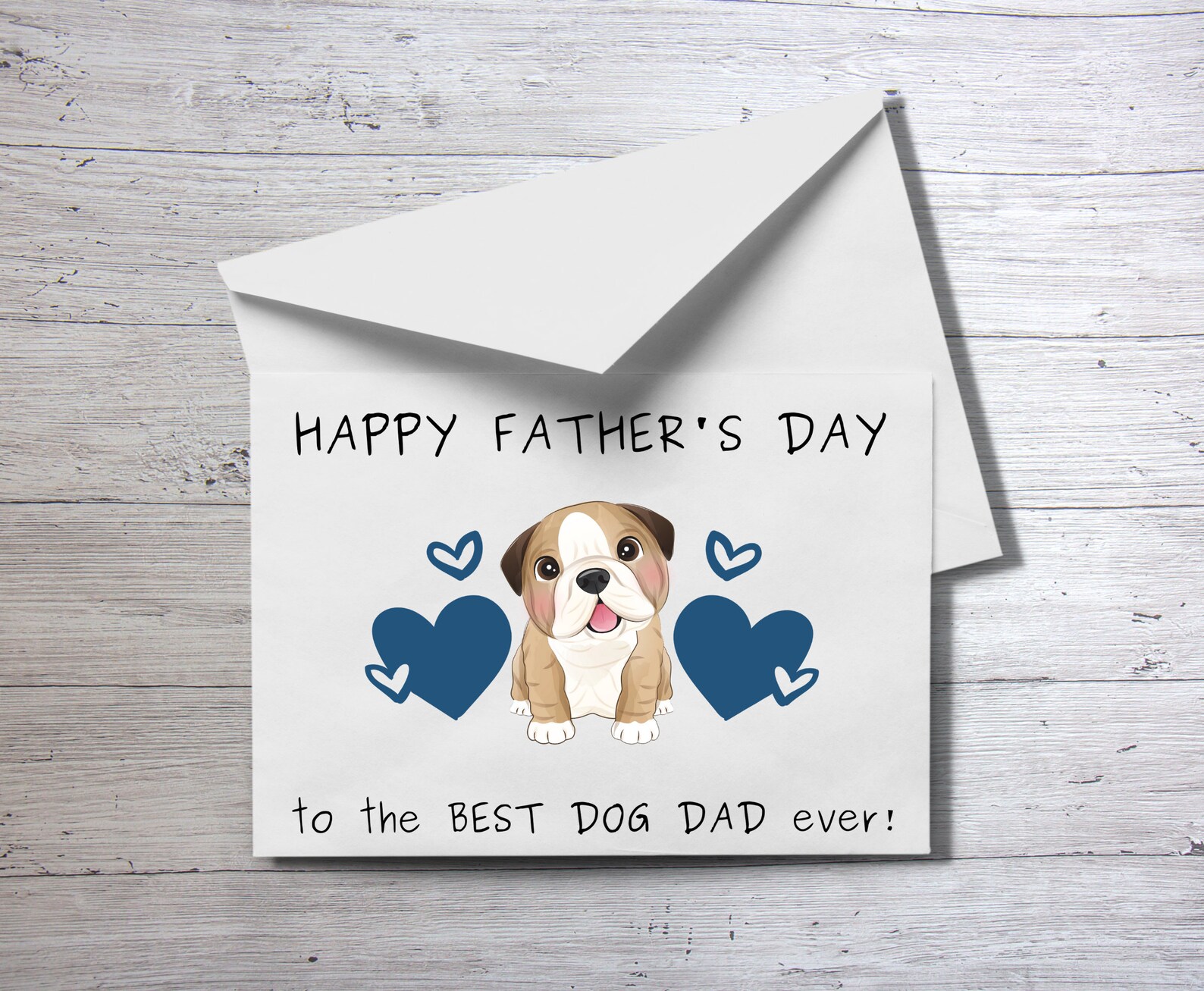 Father's Day Card Printable From the Dog, Happy Fathers Day Card, Dog ...