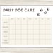 Free Printable Dog Daily Chart