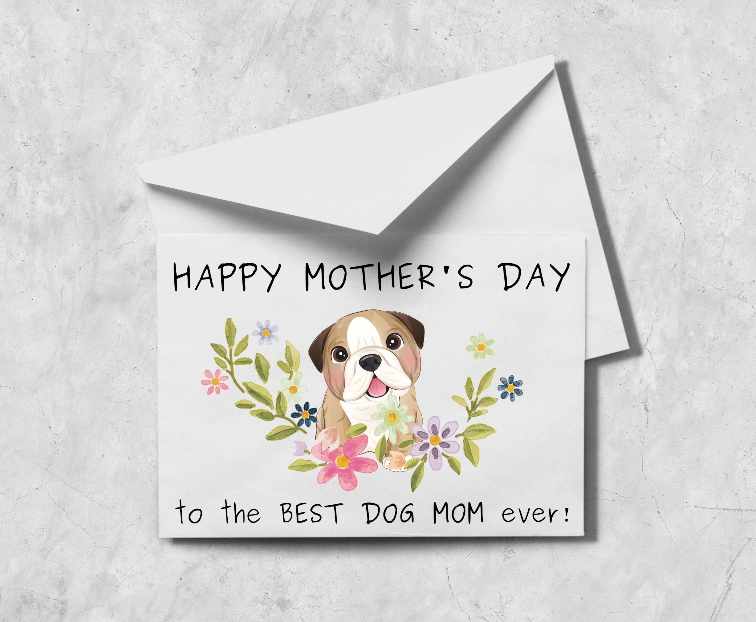 Funny Mother's Day Card From the Dog Printable, Dog Mom Card, Printable ...