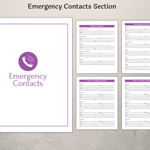 Emergency Binder Printable Family Medical Binder Household - Etsy