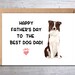 Father's Day Card Printable From the Dog, Happy Fathers Day Card, Dog ...
