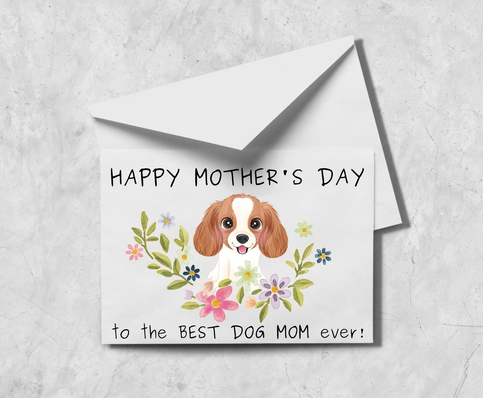 Serene Dog Mom Mothers Day Card Background in HD Serene Dog Mom Mothers Day Card Background in HD
