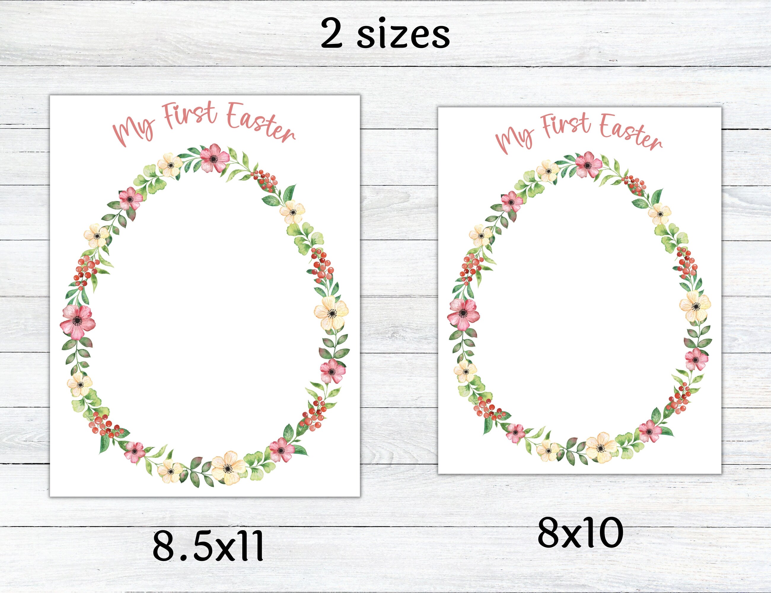 Baby's First Easter Handprint Art, Baby Footprint Art Printable, My 1st ...