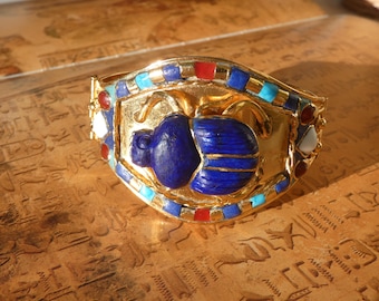 アンティーク 18K ゴールド エジプト リバイバル スカラベ