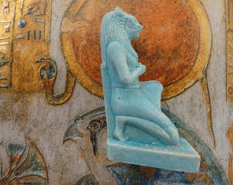 Egyptian Lion Goddess Sekhmet Museum Replica  Porcelain Statue