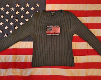 Genuine Iconic Polo Ralph Lauren American Flag Sweater