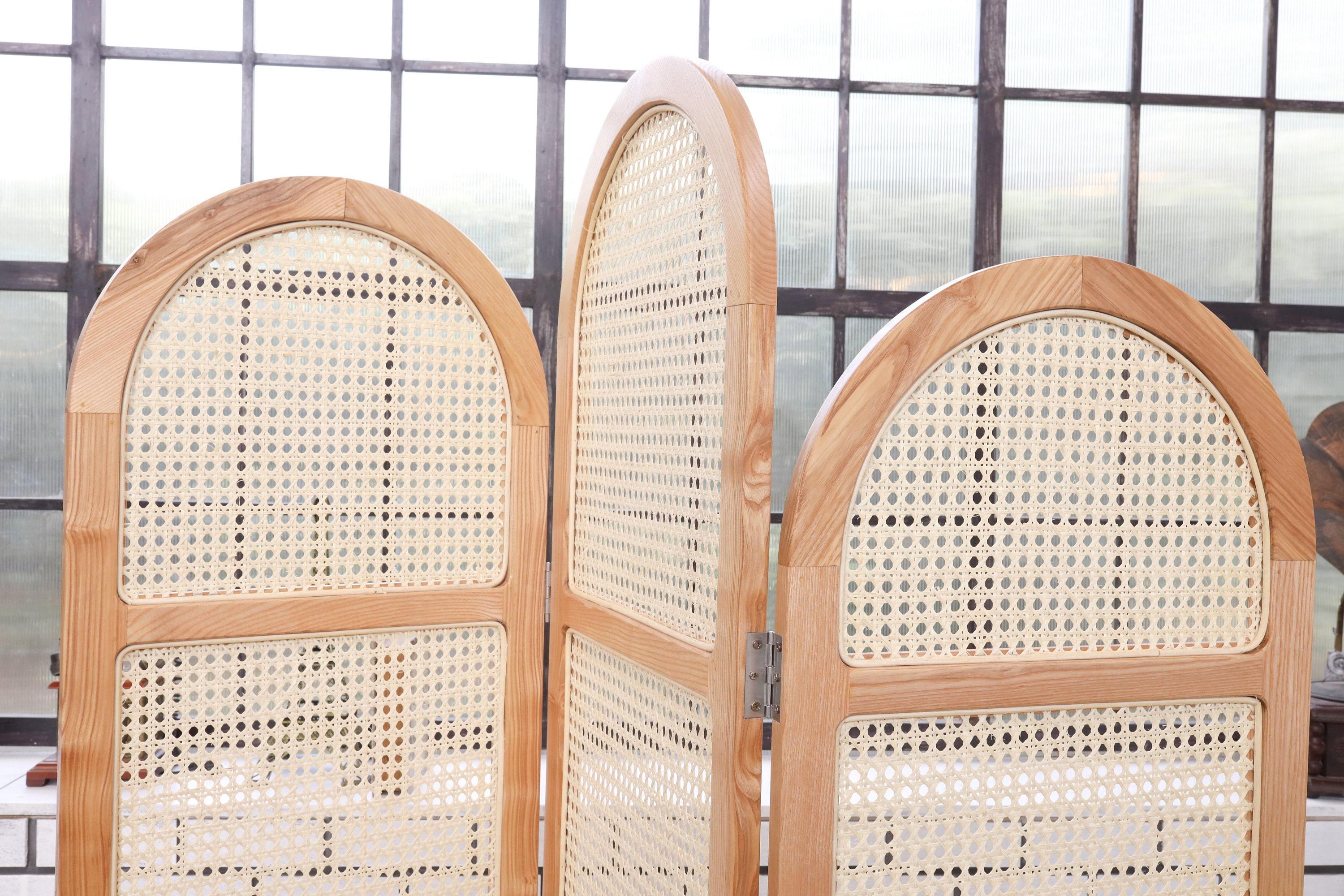 Panel Room Divider Rattan Room Divider Wood Room Divider Etsy