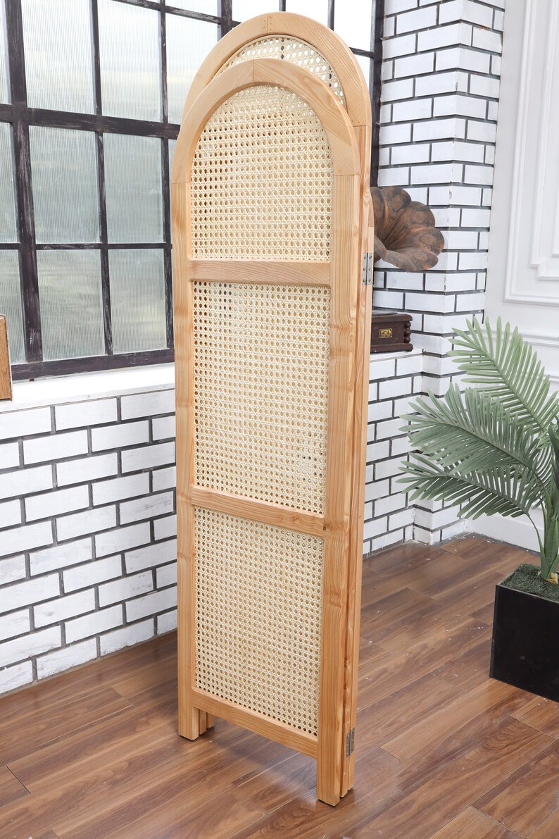 Panel Room Divider Rattan Room Divider Wood Room Divider Etsy