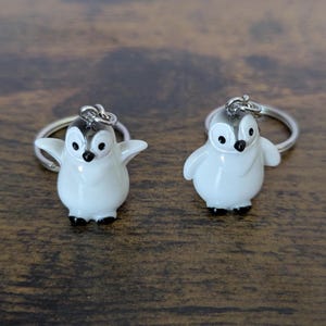Cute Baby Penguin Keychain | Little Animal Keychain | Bird Keychain | Penguin Zipper Pull | Funny Animal Keyring | Penguin Key Fob