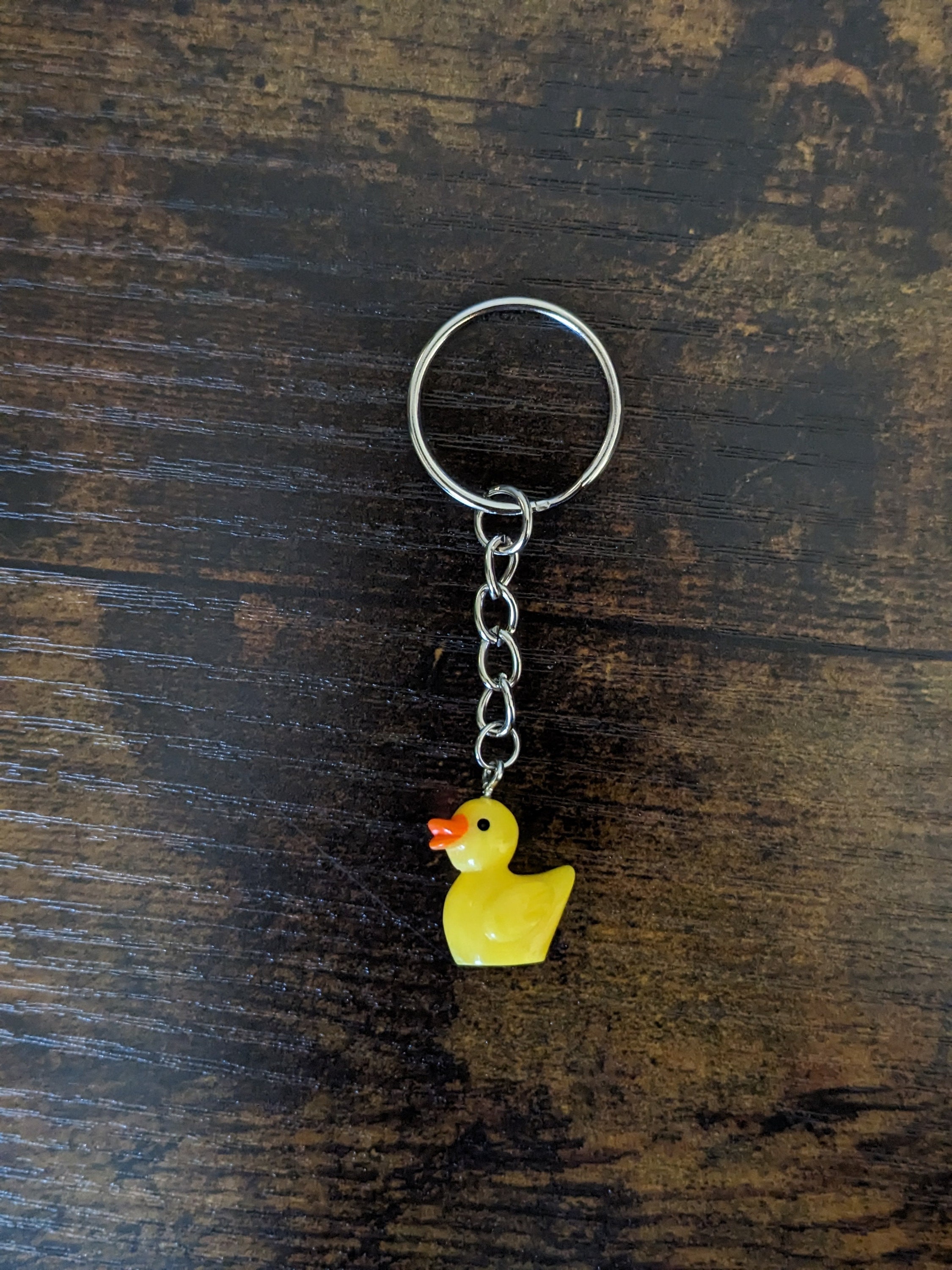 Cute Rubber Duck Keychain | Baby Duckling Keychain | Yellow Duck ...