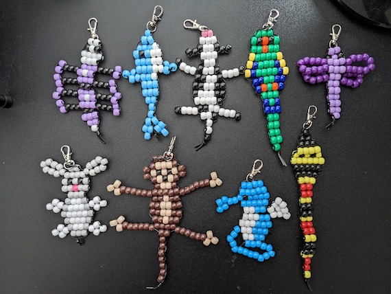 Beaded animal best sale keychain