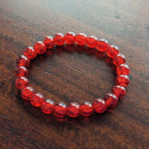 Opal Bracelet - Ruby Red Opal & Lava Stone Beaded Bracelet - Jewelry – The  Opal Dealer