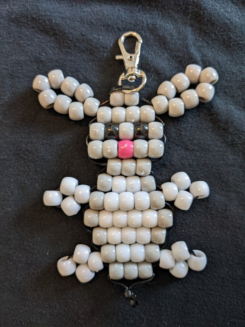 Bead Rabbit Keychain Bead Pet Pony Bead Animal Keychain Etsy