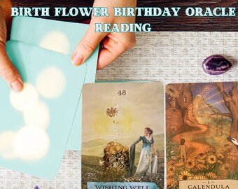 Tarot Reading in 48 hours Flower Oracle, General Guidance Ritual,Intuitive Guidance, Intuitive Spirituality, Personalized Birth Flower Gift