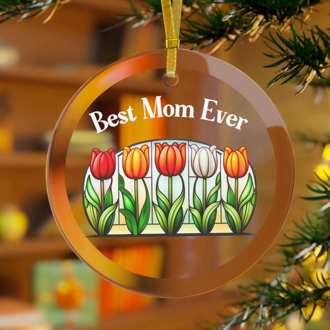 Suncatcher Gift Tulipstained Glass Suncatcher Tulip Flower Gift for