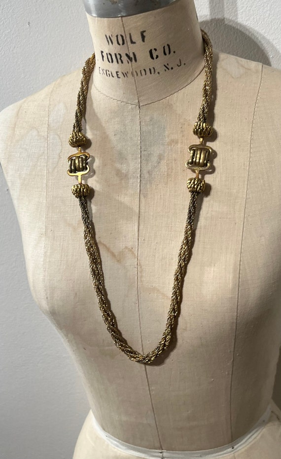 Vintage brass necklace