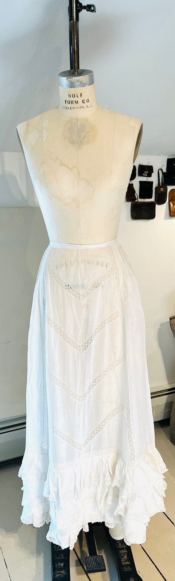 Victorian hand made wedding skirt xs