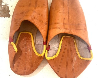 Vintage loafers 9 women hand made leather