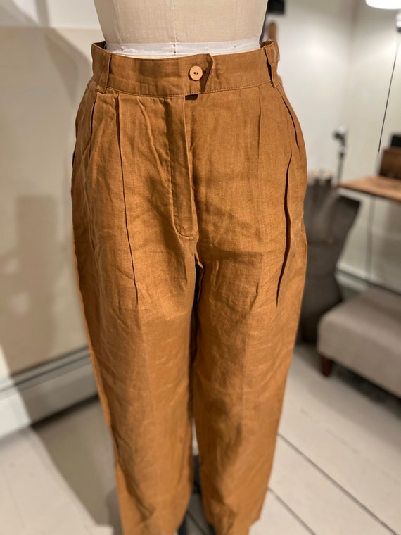 Vintage linen ESCADA pants 80s - image 1