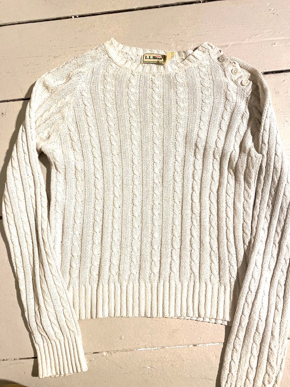 Vintage knitted sweater LLBean silk