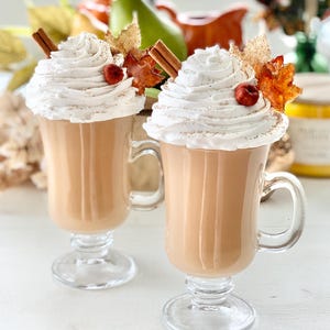 Faux Pumpkin Spice Latte : Fall Kitchen Decor