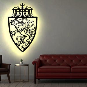 Wappen Steiermark LED Wandbild aus Holz Stadt AK Karte Map Stadtplan Wandsticker Leuchtbild