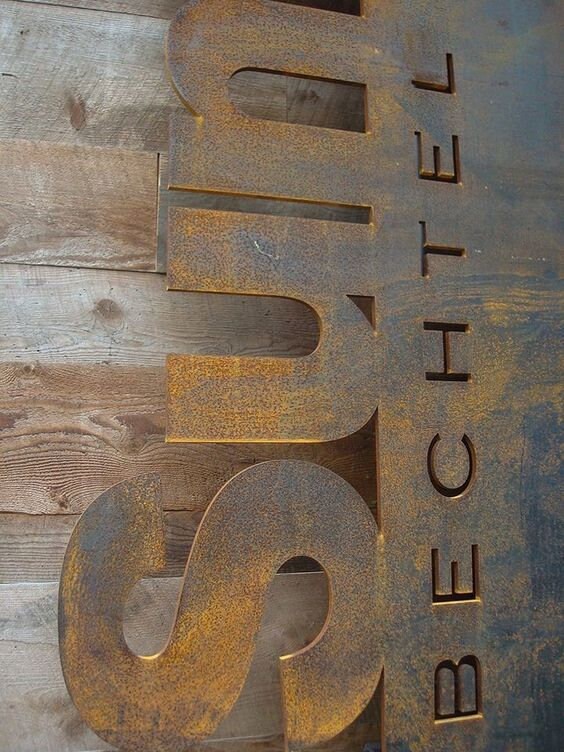 Custom Rusted Metal Sign Personalized Metal Signs Farm Signs Farm Signs ...