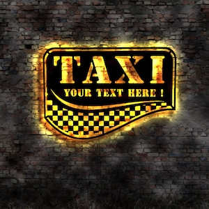 Taxi Dach beleuchtetes Schild 12v Taxi Schild Taxi Licht Taxi Zeichen Lampe  Dekor